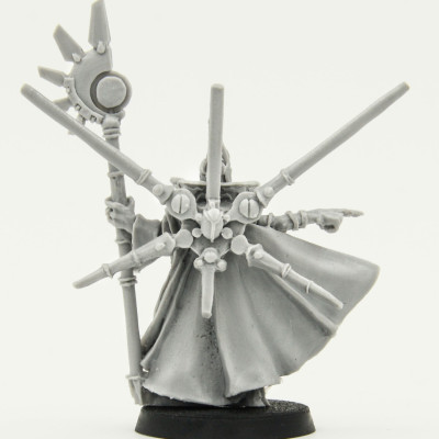 Warhammer 40k Tau Ethereal With Honour Blade catalog photo back