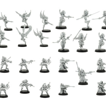 Howling Banshees, Swooping Hawks, Eldar Rangers, Striking Scorpions