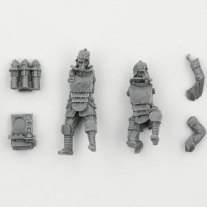 Death Korps of Krieg Engineers with Mole Launcher