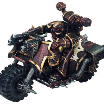 Chaos Space Marine on Assault Bike