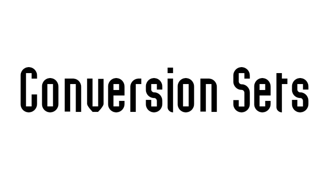 Conversion Sets