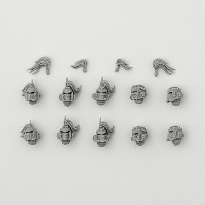 White Scars Mk II Heads Upgrade Set