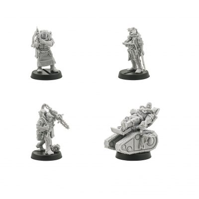 Solar Auxilia Surgeon-Primus Aevos Jovan & Medicae Orderlies (OOP)