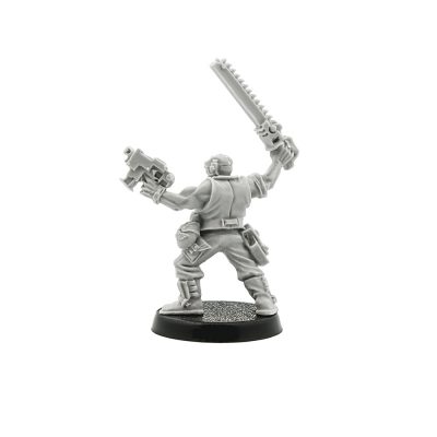 Catachan Officer with Chainsword