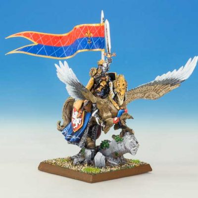 King Louen Leoncoeur on Hippogriff Beaquis