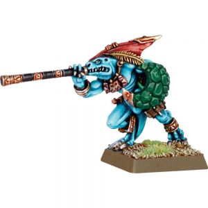 Lizardmen Skink Chief with Blowpipe