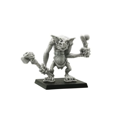 Stone Troll with Stone Axe and Bone Club