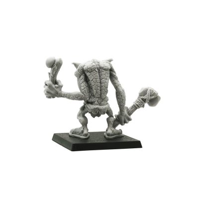 Stone Troll with Stone Axe and Bone Club