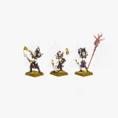 Dark Elf Witch Command Squad x3 2001