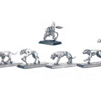 Dark Elf Handler and Chaos Hounds 1987