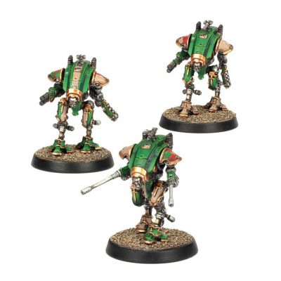 Armiger Knights Helverins and Warglaives (Adeptus Titanicus)