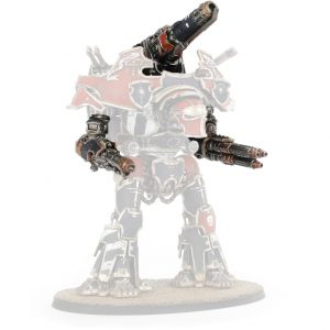 Warbringer Nemesis Titan Weapons: Quake Cannon, Volcano Cannon and Laser Blaster (Adeptus Titanicus)
