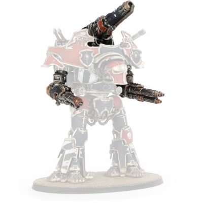 Warbringer Nemesis Titan Weapons: Quake Cannon, Volcano Cannon and Laser Blaster (Adeptus Titanicus)