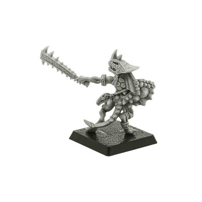 Lizardmen Skink Chief with Sword and Shield