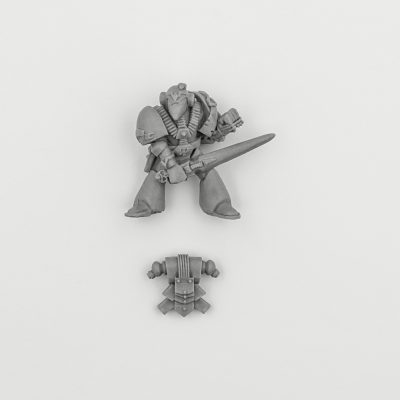 Space Marine Lt. Commander with Power Sword 1989