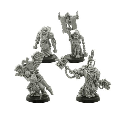 Black Templars Chaplain Grimaldus & Retinue