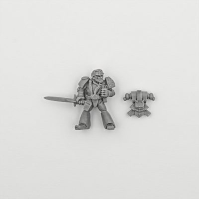 Space Marine Officer with Power Sword / Captain Lowbroe (Reece) 1987