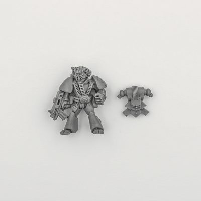 Space Marine with Bolter / Brother Marine Quiff (Lustgarten) 1987