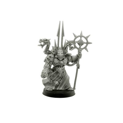 Chaos Space Marines Sorceror with Force Staff and Plasma Pistol