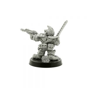Squat Officer with Las Pistol & Chainsword #2/Lorenzi Forsyth (Champion) 1989
