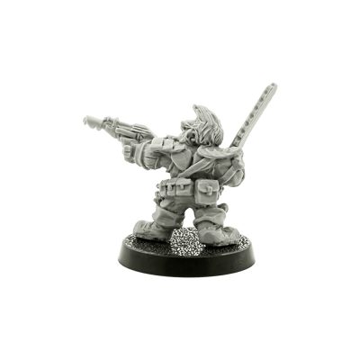 Squat Officer with Las Pistol & Chainsword #2/Lorenzi Forsyth (Champion) 1989