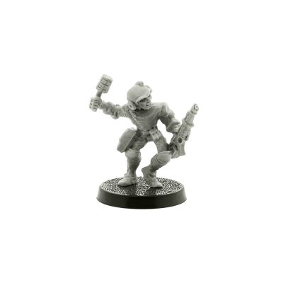 Imperial Guard with Las Gun & Grenade / Assault Trooper Moss 1988