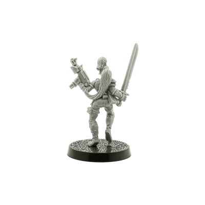 Escher with Autopistol and Sword